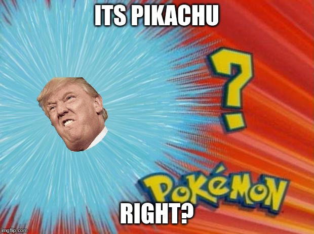who is that pokemon | ITS PIKACHU; RIGHT? | image tagged in who is that pokemon | made w/ Imgflip meme maker