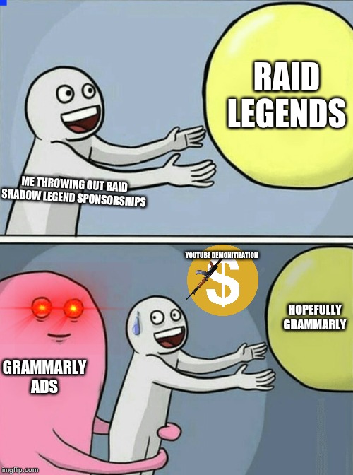 raid shadow legends ads meme