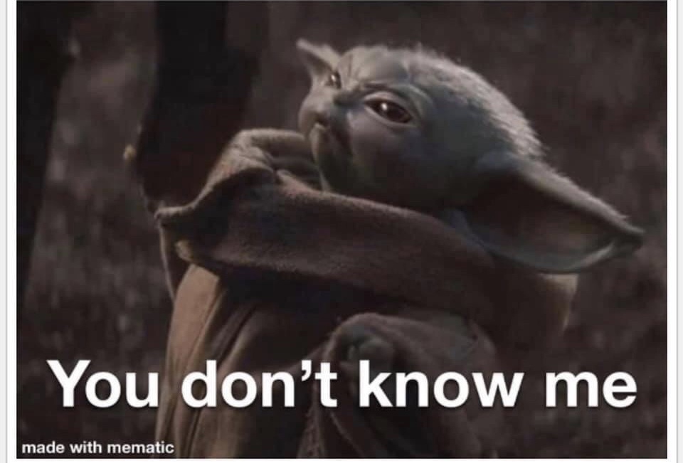 Baby yoda Blank Meme Template