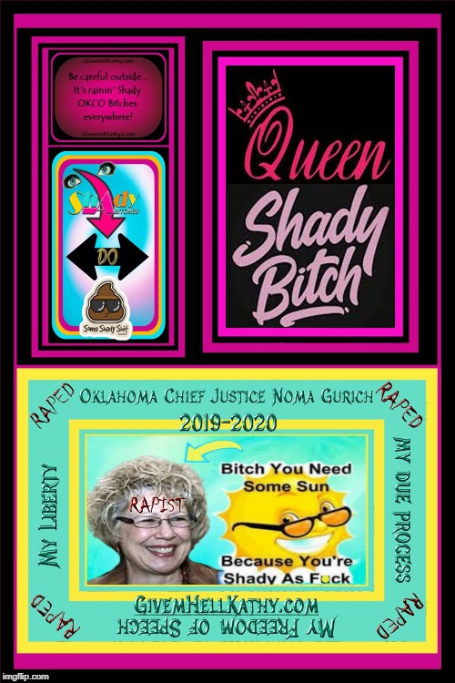 Oklahoma Supreme Court Chief Justice Noma Gurich is SAF. Take your pick which one you like better & pass it along (4) | image tagged in oklahoma,court,corruption,supreme court,judge,tyranny | made w/ Imgflip meme maker