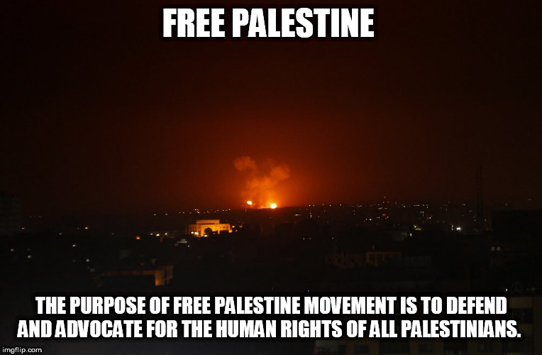 Free Palestine Movement Blank Meme Template