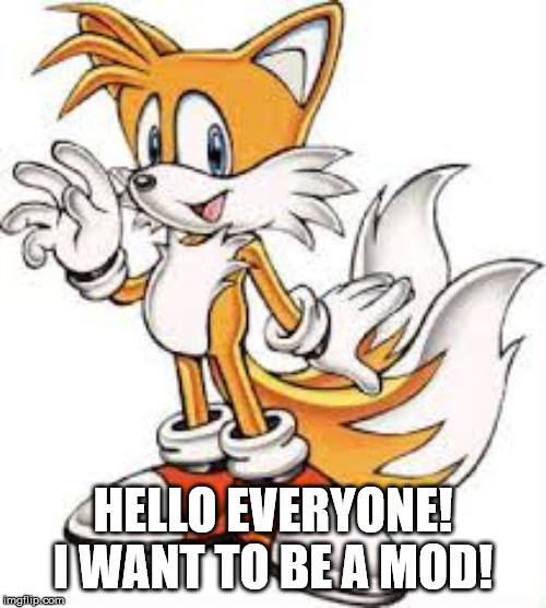 HELLO EVERYONE! I WANT TO BE A MOD! | made w/ Imgflip meme maker