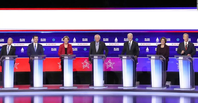 High Quality DNC Debate 2020 Blank Meme Template