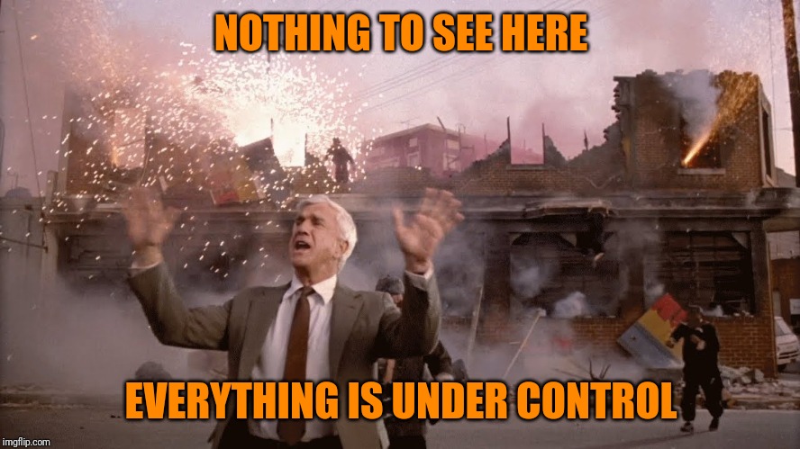 Nothing to See Here | NOTHING TO SEE HERE EVERYTHING IS UNDER CONTROL | image tagged in nothing to see here | made w/ Imgflip meme maker
