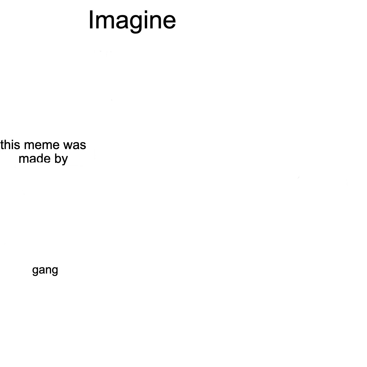 Imagine Blank Meme Template