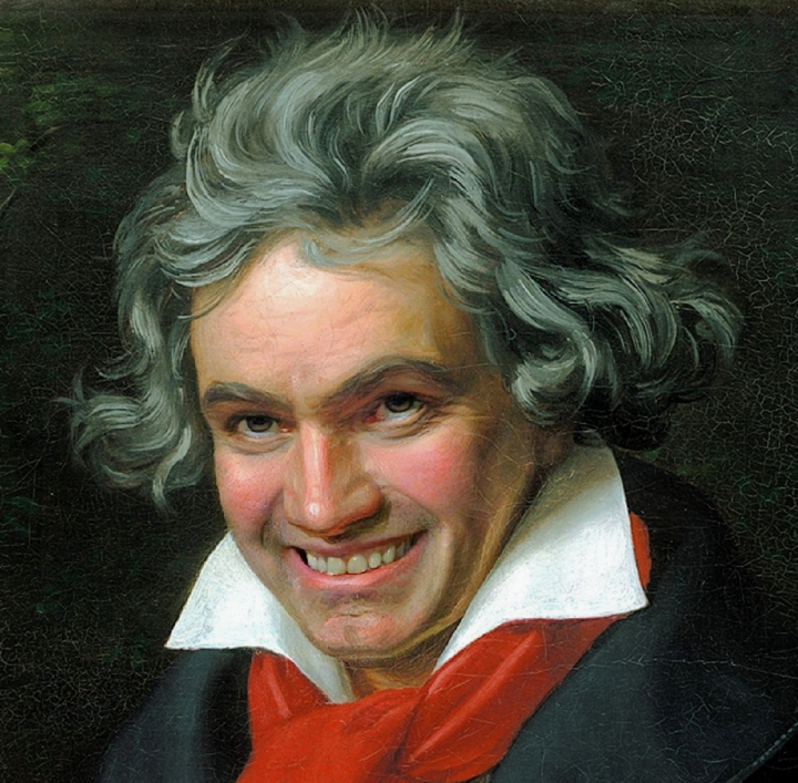 High Quality Smiling Beethoven Blank Meme Template