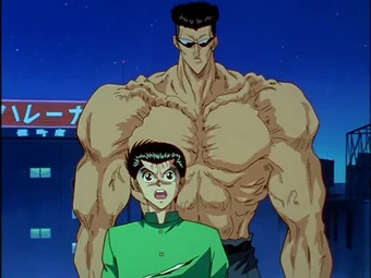 Toguro behind yusuke Blank Meme Template