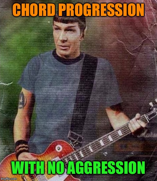 CHORD PROGRESSION WITH NO AGGRESSION | made w/ Imgflip meme maker