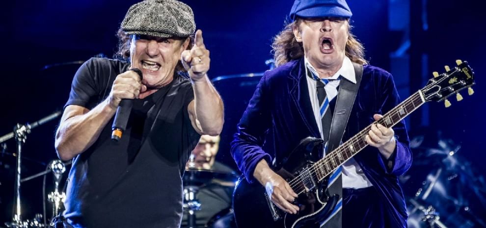 AC/DC playing Blank Meme Template