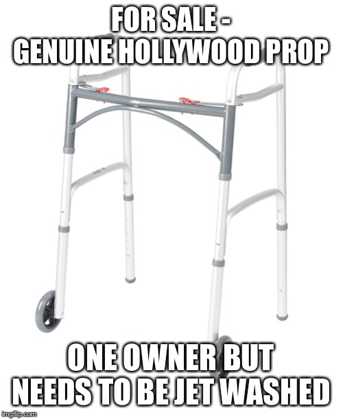 FOR SALE - GENUINE HOLLYWOOD PROP; ONE OWNER BUT NEEDS TO BE JET WASHED | image tagged in harvey weinstein | made w/ Imgflip meme maker