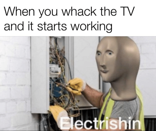 High Quality electrishin Blank Meme Template