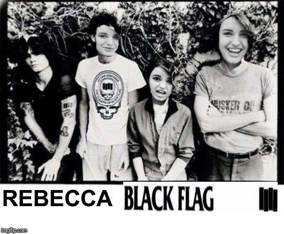 Rebecca Black Flag | image tagged in rebecca black | made w/ Imgflip meme maker