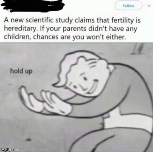 Uh what? | image tagged in social media,stupidity,genetics,birth | made w/ Imgflip meme maker