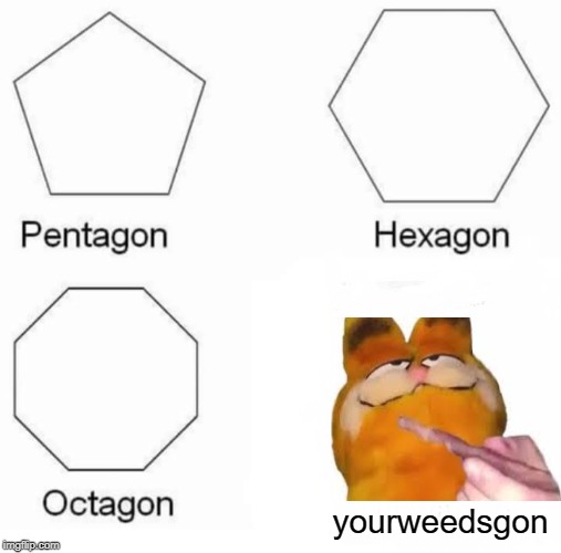 Pentagon Hexagon Octagon Meme | yourweedsgon | image tagged in memes,pentagon hexagon octagon | made w/ Imgflip meme maker