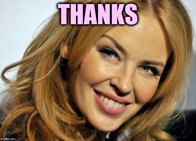 Kylie smile | THANKS | image tagged in kylie smile | made w/ Imgflip meme maker