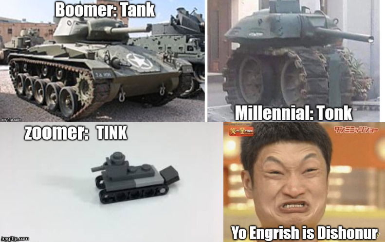 High Quality Tank Tonk Tink Chi.. Blank Meme Template