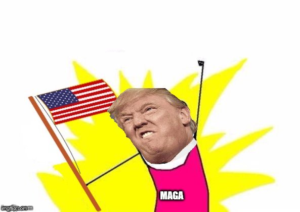 X All The Y, With USA Flag | MAGA | image tagged in x all the y with usa flag | made w/ Imgflip meme maker