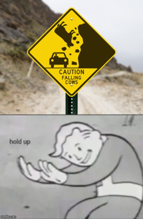 image tagged in fallout hold up,caution sign,memes,funny | made w/ Imgflip meme maker