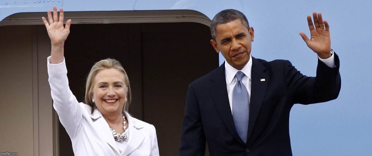 Obama Hillary Raise Your Hand | image tagged in obama hillary raise your hand | made w/ Imgflip meme maker