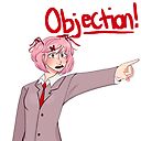 High Quality Natsuki-Objection! Blank Meme Template