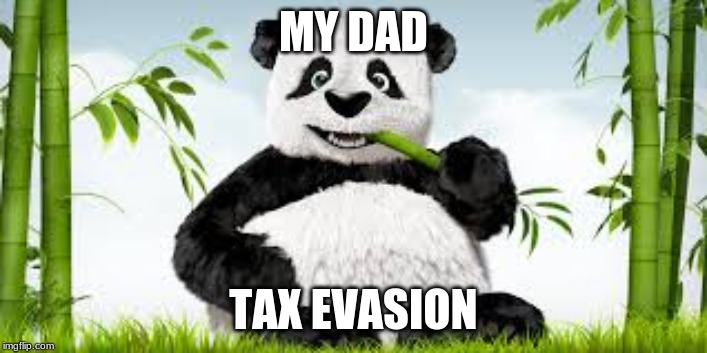 Tax Evasion | MY DAD; TAX EVASION | image tagged in taxes | made w/ Imgflip meme maker