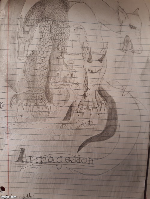 My new OC, Armageddon! Bio Sheet in the comments! | image tagged in oc,armageddon | made w/ Imgflip meme maker