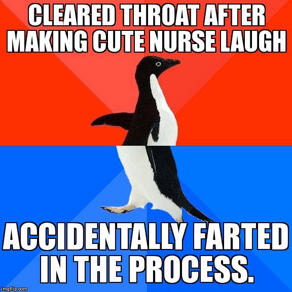 my first meme. and true story. | image tagged in memes,socially awesome awkward penguin | made w/ Imgflip meme maker