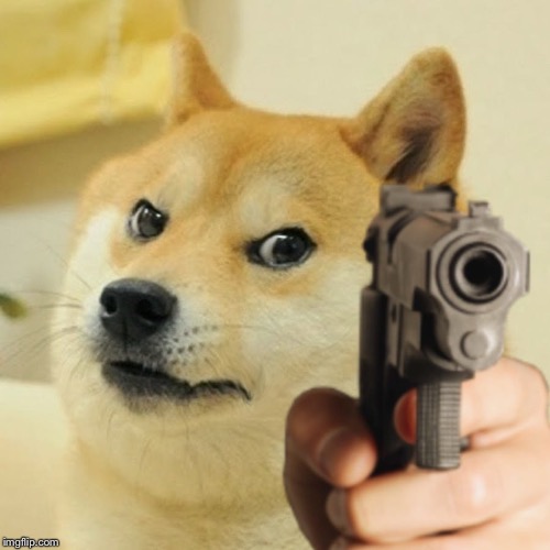 Doge gun | image tagged in doge gun | made w/ Imgflip meme maker