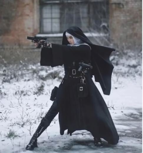 Bad A** Nun Blank Meme Template