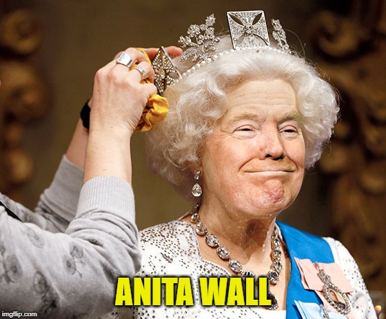 trump queen | ANITA WALL | image tagged in trump queen | made w/ Imgflip meme maker