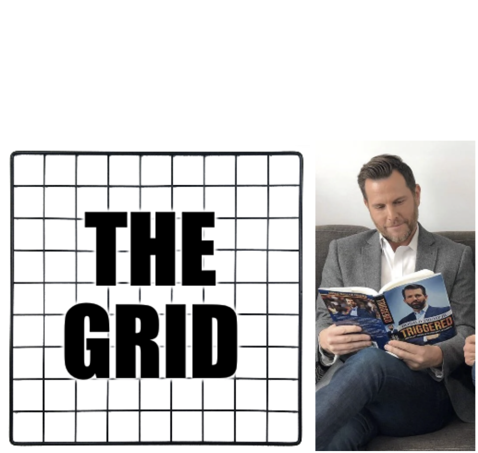 Dave Rubin going Off The Grid Blank Meme Template