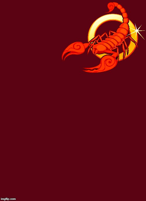 Scorpio template 2 Blank Meme Template