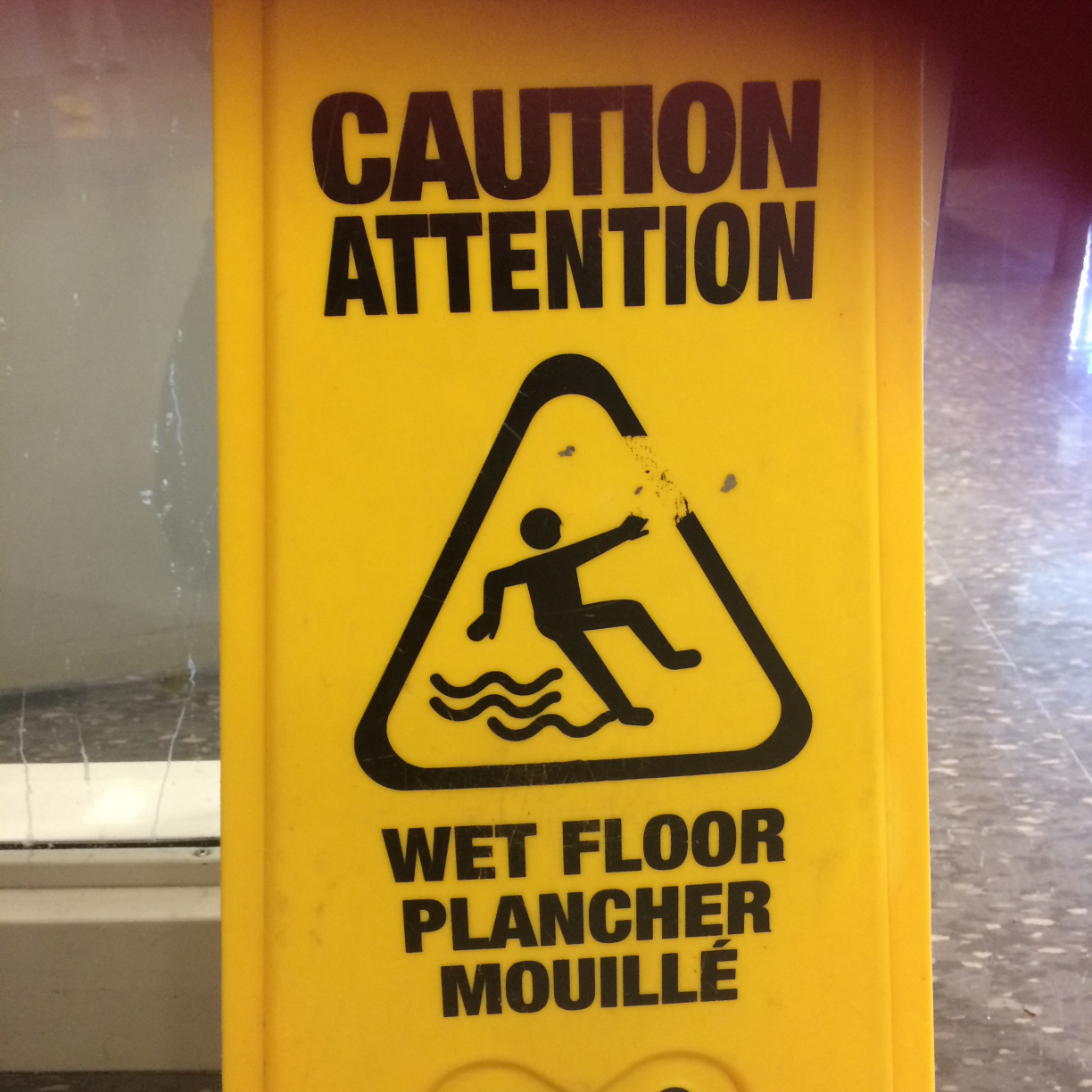 Caution Wet Floor Blank Meme Template