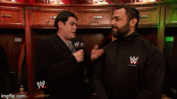 Amusing | image tagged in gifs,santino marella,ricardo rodriguez,funny | made w/ Imgflip video-to-gif maker