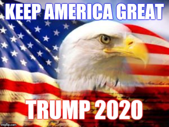 American Flag | KEEP AMERICA GREAT; TRUMP 2020 | image tagged in american flag | made w/ Imgflip meme maker