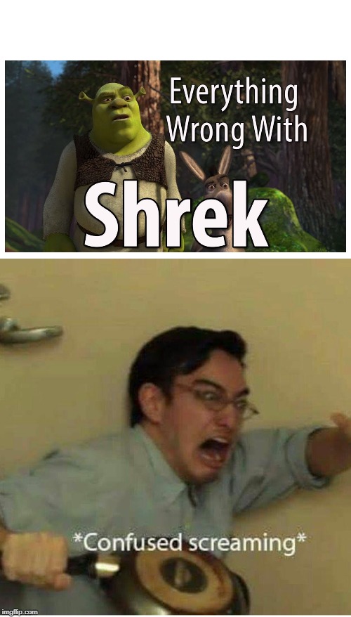 To be fair, I like Shrek. | image tagged in confused screaming,shrek | made w/ Imgflip meme maker