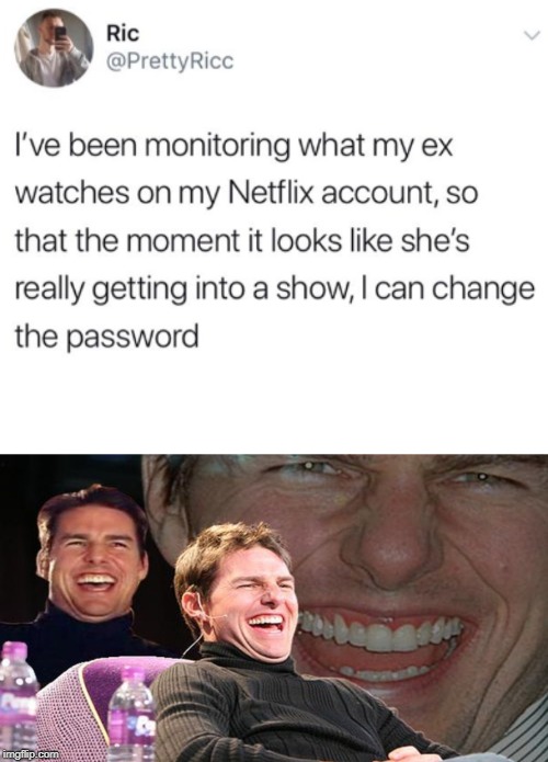 he is evil personified | image tagged in memes,funny,funny memes,twitter,tom cruise laugh | made w/ Imgflip meme maker