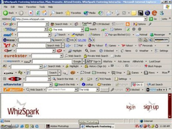 Too Many Toolbars | image tagged in too many toolbars | made w/ Imgflip meme maker
