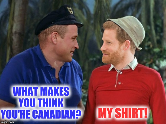 WHAT MAKES YOU THINK YOU'RE CANADIAN? MY SHIRT! | made w/ Imgflip meme maker
