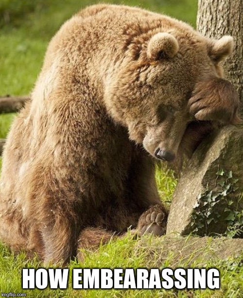 HOW EMBEARASSING | made w/ Imgflip meme maker