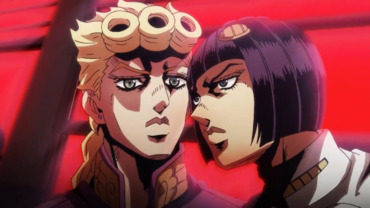 Bruno Bucciarati and Giorno Giovanna Blank Meme Template