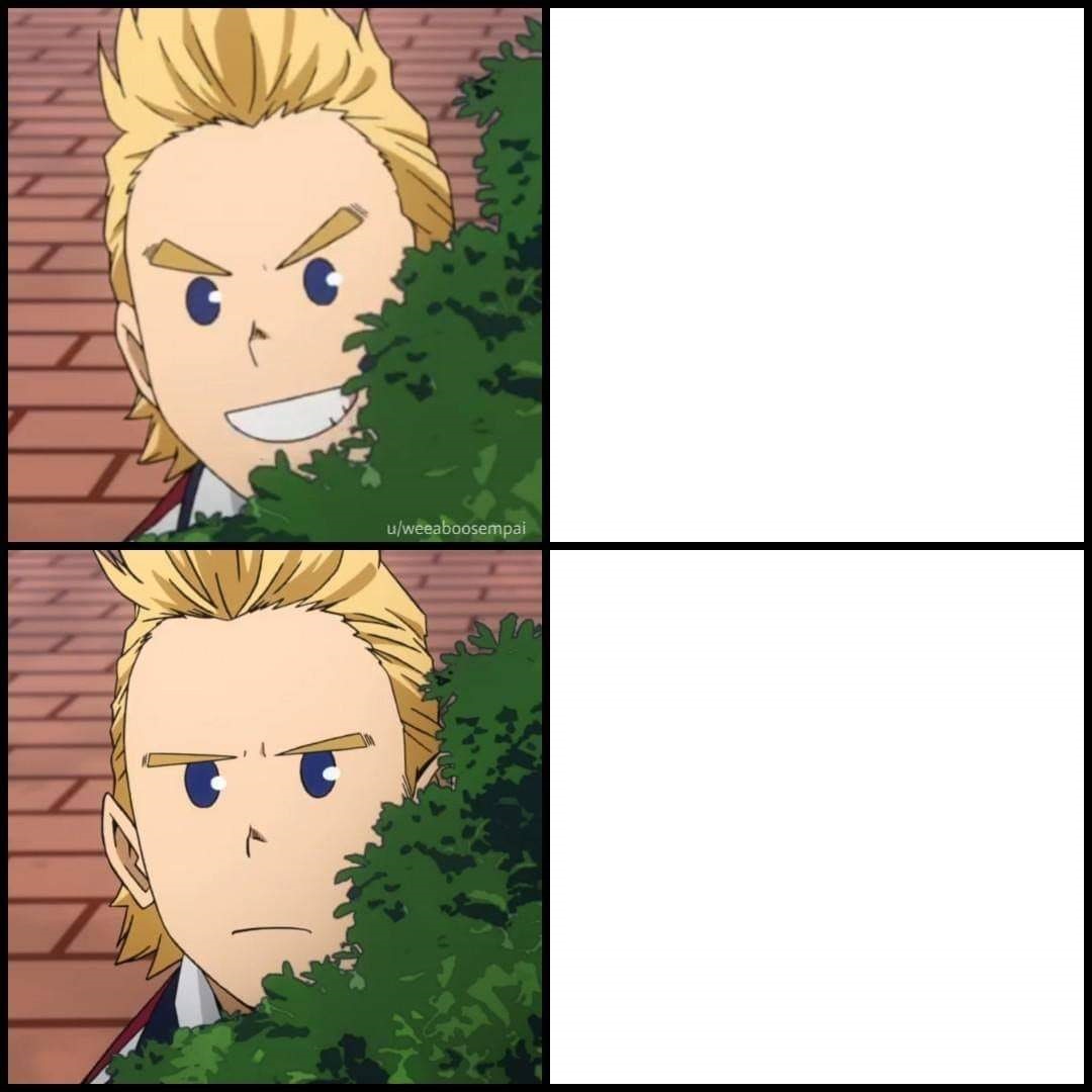 High Quality Dissapointed Mirio Blank Meme Template