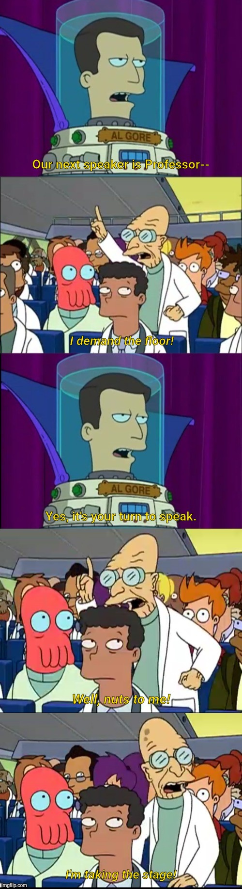 High Quality Futurama yes it's your turn Blank Meme Template
