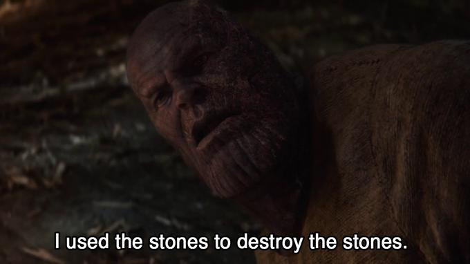 Thanos Stones Blank Meme Template