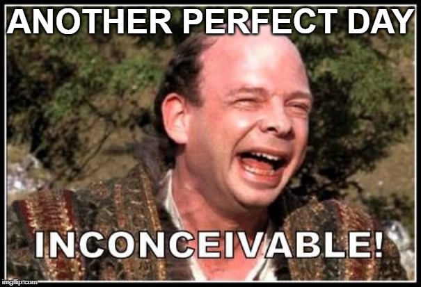 ANOTHER PERFECT DAY | image tagged in perfect day,innconceivable | made w/ Imgflip meme maker