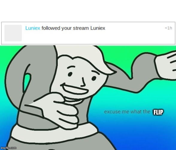 I guess this happens with other peoples streams to but how. | FLIP | image tagged in excuse me what the fuck | made w/ Imgflip meme maker