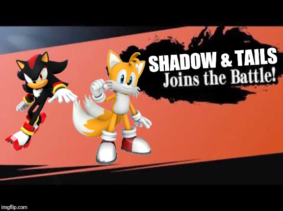 Super Smash Bros | SHADOW & TAILS | image tagged in super smash bros,shadow the hedgehog,tails | made w/ Imgflip meme maker