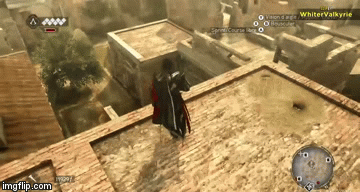 Assassin's Levitation? | image tagged in gifs,video games | made w/ Imgflip video-to-gif maker