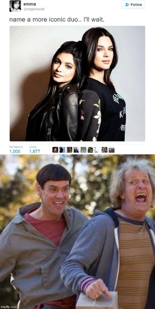 image tagged in name a more iconic duo | made w/ Imgflip meme maker