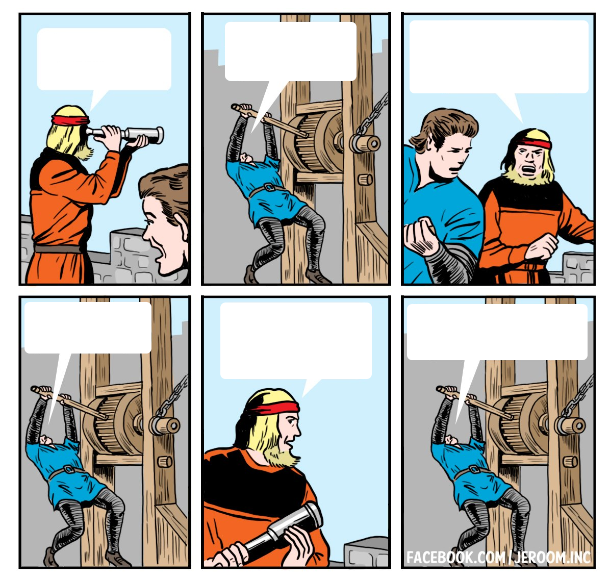 High Quality Open the gate Blank Meme Template